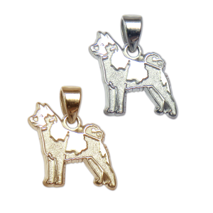 Akita Charm or Pendant in Sterling Silver or 14K Gold