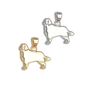 Bernese Mountain Dog Charm or Pendant in Sterling Silver or 14K Gold