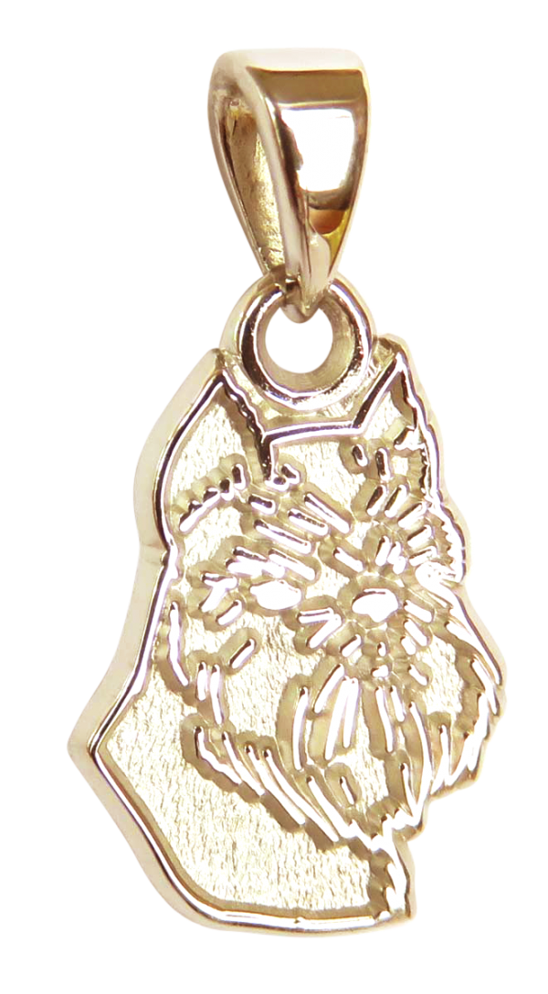 Brussels Griffon Charm or Pendant in Sterling or 14K Gold