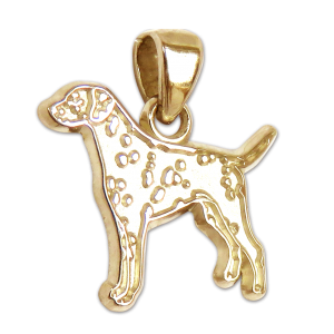 Dalmatian Charm or Pendant in Sterling or 14K Gold