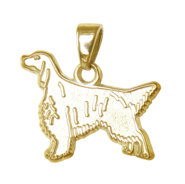 English Setter Charm or Pendant in Sterling or 14K Gold