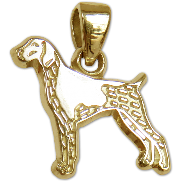 German Shorthaired Pointer Charm or Pendant in Sterling or 14K Gold