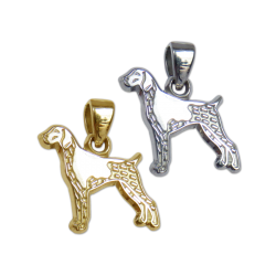 German Shorthaired Pointer Charm or Pendant in Sterling Silver or 14K Gold