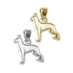 Great Dane Charm or Pendant in Sterling Silver or 14K Gold