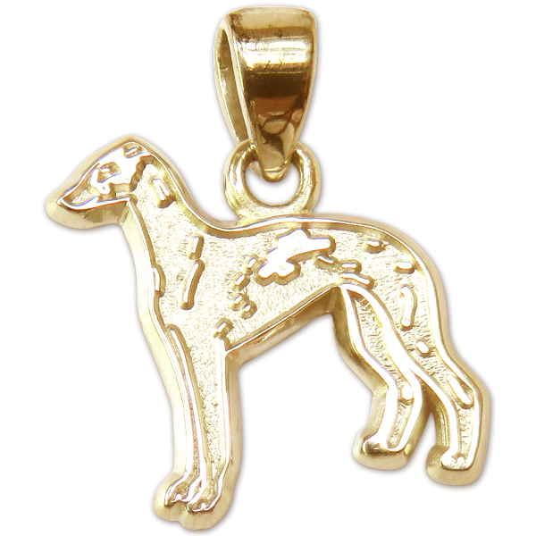 Italian Greyhound Charm or Pendant in Sterling or 14K Gold