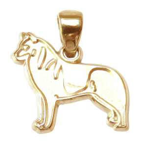 Siberian Husky Charm or Pendant in Sterling or 14K Gold