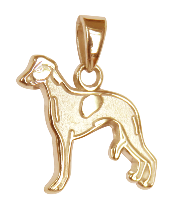 Whippet Charm or Pendant in Sterling or 14K Gold