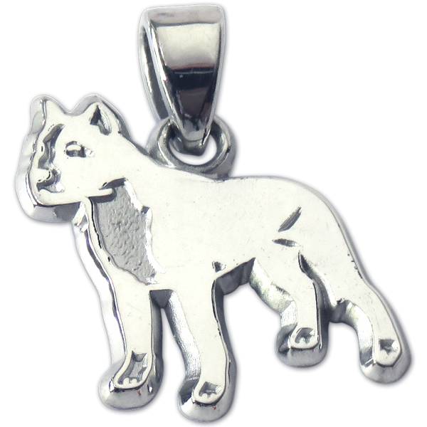 American Staffordshire Terrier Charm or Pendant in Sterling or 14K Gold