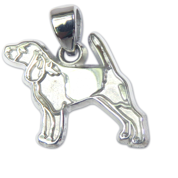 Beagle Charm or Pendant in Sterling or 14K Gold