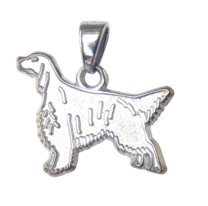 English Setter Charm or Pendant in Sterling or 14K Gold