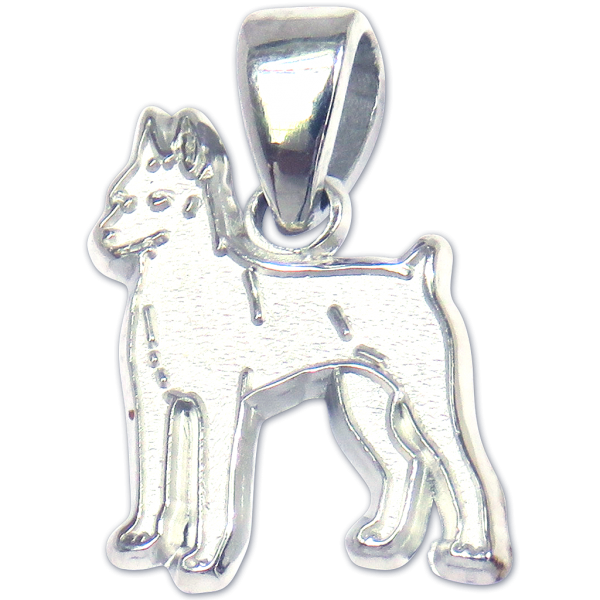 Miniature Pinscher Charm or Pendant in Sterling or 14K Gold