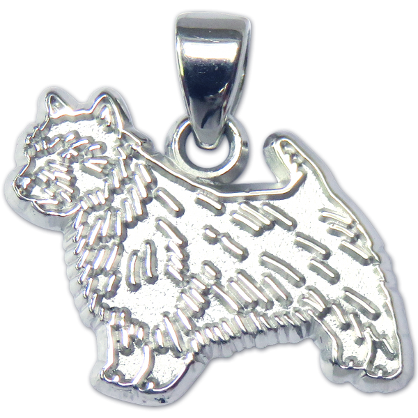 Norwich Terrier Charm or Pendant in Sterling or 14K Gold