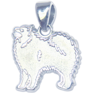 Samoyed Charm or Pendant in Sterling or 14K Gold