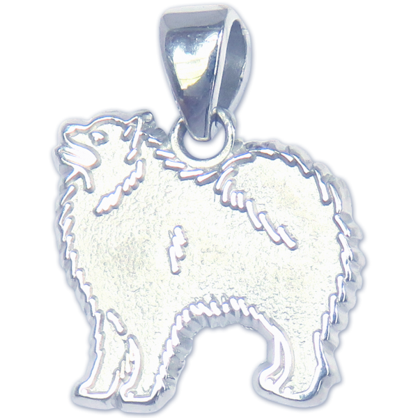 Samoyed Charm or Pendant in Sterling or 14K Gold