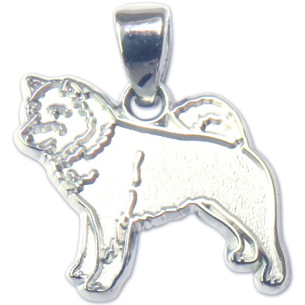 Shiba Inu Charm or Pendant in Sterling or 14K Gold