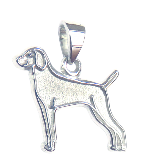 Weimaraner Charm or Pendant in Sterling or 14K Gold