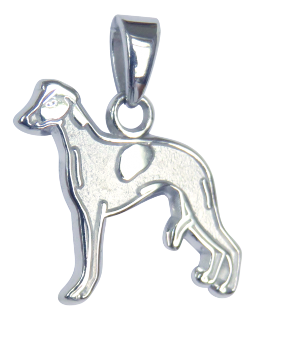 Whippet Charm or Pendant in Sterling or 14K Gold