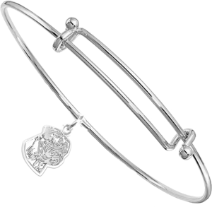 Sterling Silver Bullmastiff Charm on Bangle Bracelet