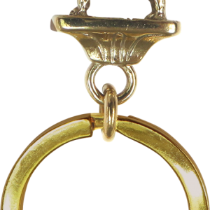 Solid Bronze Boston Terrier Key Ring