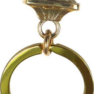 Solid Bronze Maltese Key Ring