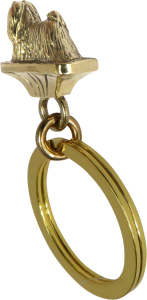 Solid Bronze Maltese Key Ring - Rear