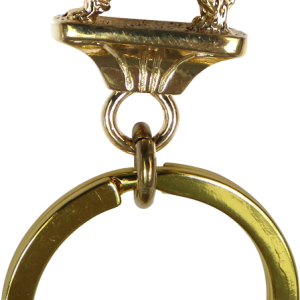 Solid Bronze Newfoundland Key Ring