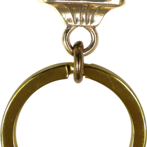 Solid Bronze Pekingese Key Ring