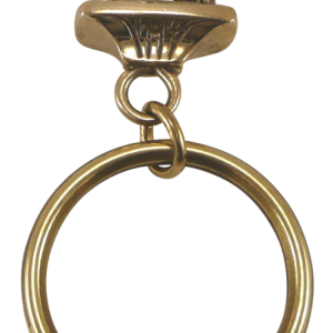 Solid Bronze French Bulldog Key Ring