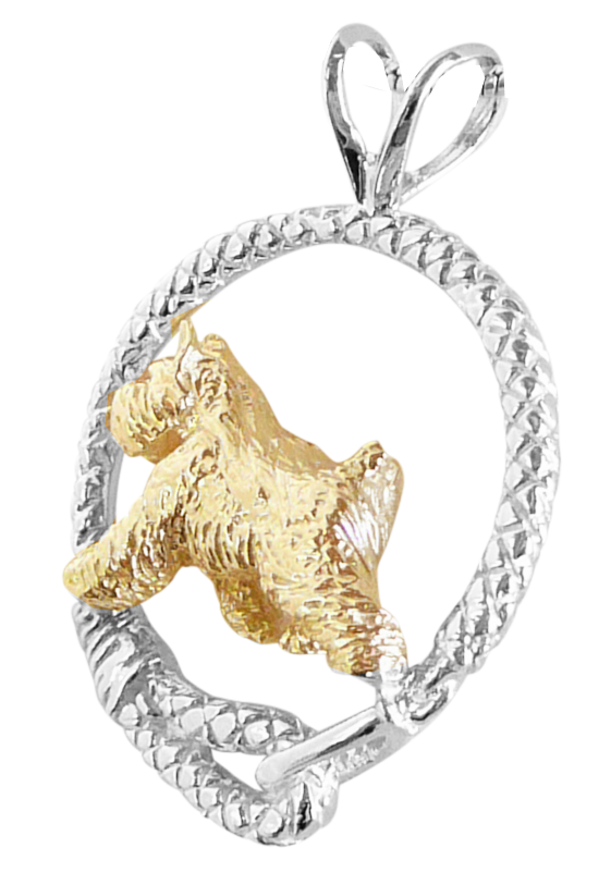 Bouvier in Leash Pendant Charm Necklace in 14K Gold or Sterling Silver