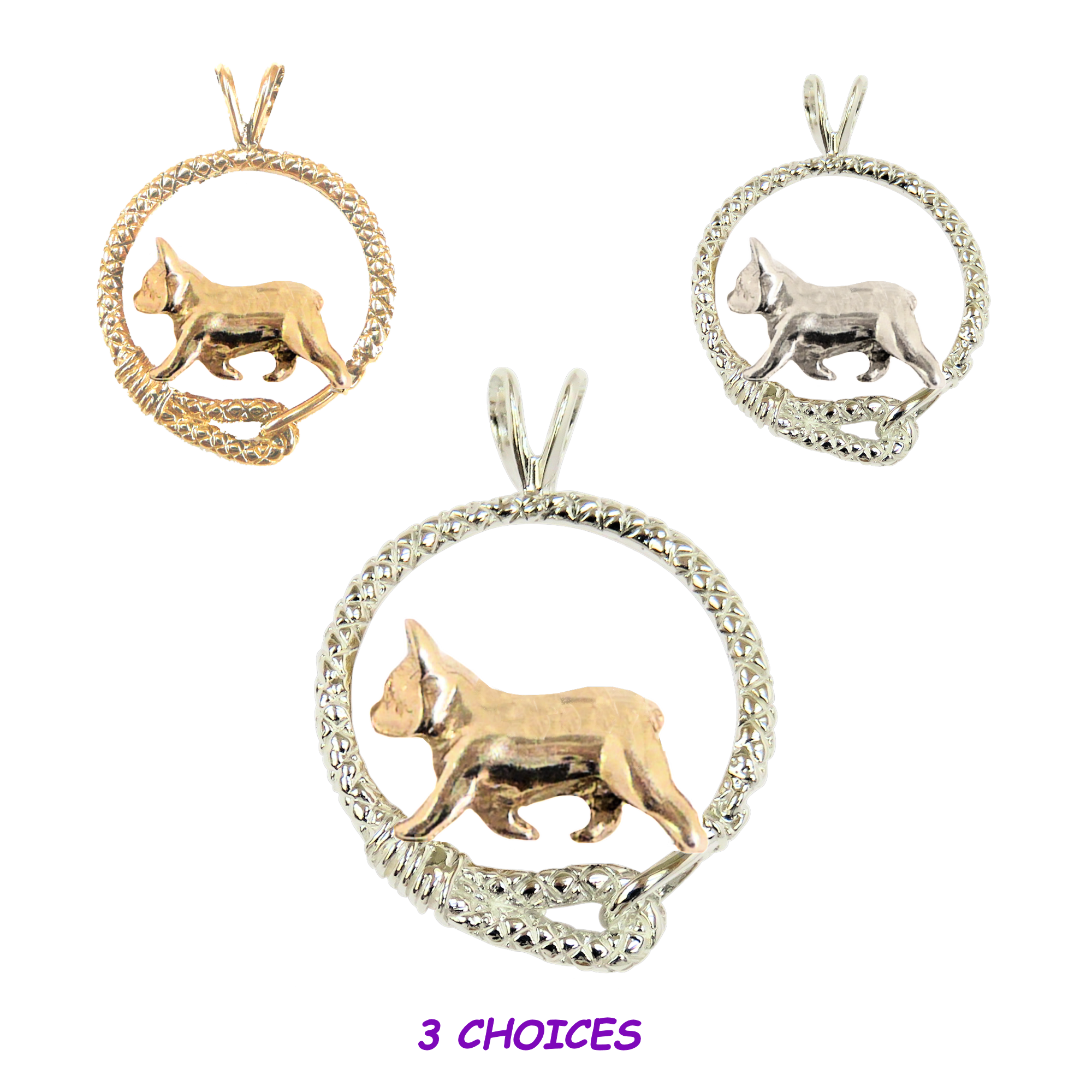 French Bulldog Necklace Gold - Temu